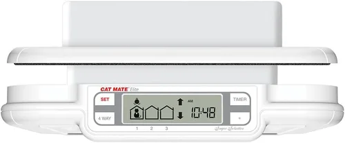 Vista 4 de Cat Mate Puerta para gatos Elite Microchip con control de temporizador