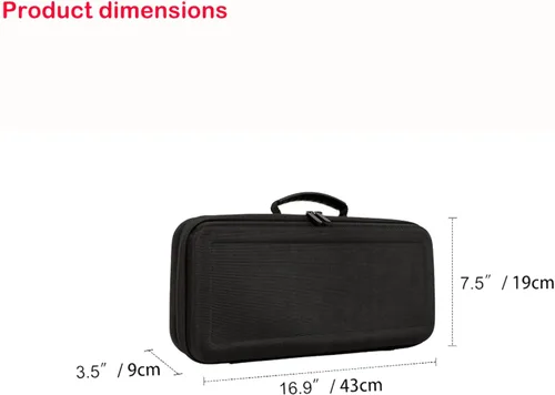 Vista 7 de Funda de viaje rígida compatible con Dyson Airstraight HT01 alisador de pelo y fuente de alimentación, funda de transporte impermeable y a prueba
