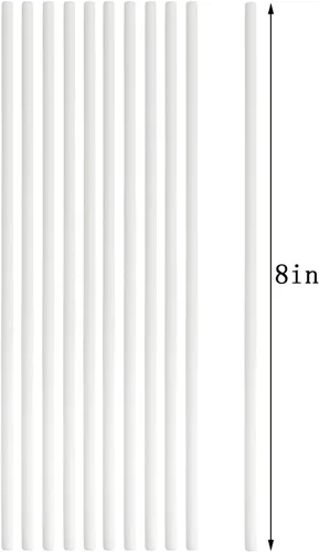 Vista 3 de Cake Pop Sticks yyangz 200 palitos de piruleta blancos de 8 pulgadas para piruletas, galletas, dulces, postres, palitos de golosinas