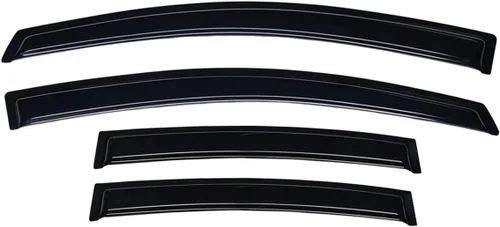 Vista 3 de Lightronic Visera de ventana de ventilación automática de montaje exterior extraduradera, se adapta a Nissan Sentra 2007-2012, protección UV