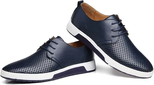 Vista 2 de Zapatillas para hombre, estilo casual, de Oxford, transpirables, planas, de moda