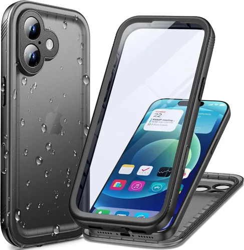 Vista 41 de Cozycase TOP - Funda impermeable para iPhone Air - Militar resistente 360 a prueba de golpes, cuerpo completo con protector de cámara de pantalla