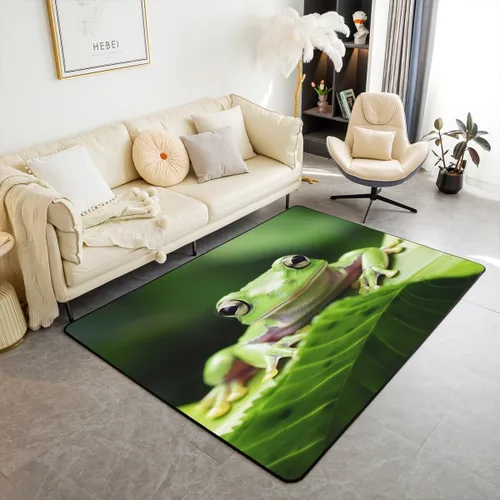 Vista 43 de jejeloiu Alfombra para sala de estar de animales de la selva para niños, 3 x 5, alfombra de área de tigre para niños, niñas, adolescentes