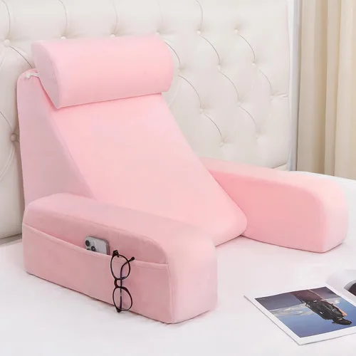 Vista 15 de ENITYA Almohada de lectura de 19 pulgadas para cama con soporte firme