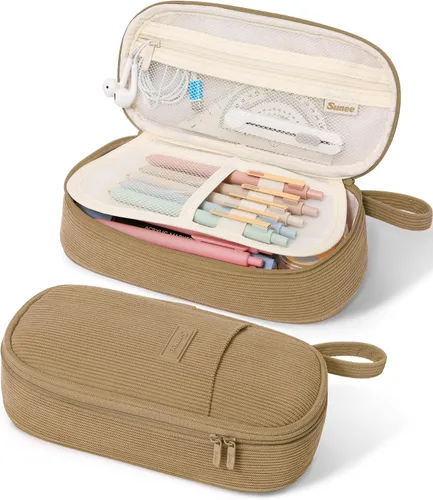 Vista 27 de Estuche Lindo para Lápices SUNEE, Funda Estética para Bolígrafos, Bolsa Grande para Lápices de Color con Cremallera, Almacenamiento y Organizador