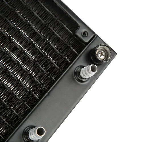 Vista 8 de Intercambiador de calor de 12 tubos Intercambiador de calor de computadora de radiador para sistema de refrigeración por agua de PC (14.173 in)