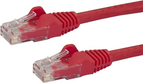 Vista 3 de StarTech Cable Ethernet CAT6 de 6 pulgadas – Cable Ethernet CAT 6 Gigabit amarillo -650 MHz 100 W PoE RJ45 UTP Network/Patch Cord Snagless w/Strain