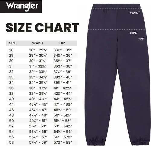 Vista 6 de Wrangler Pantalones deportivos para hombre - Pantalones deportivos de forro polar para hombre, tallas extendidas (M-6X)