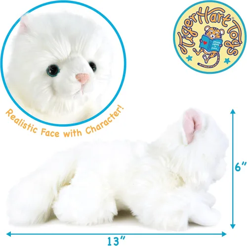 Vista 3 de TigerHart Puff The Persian Cat - Peluche de 13 pulgadas
