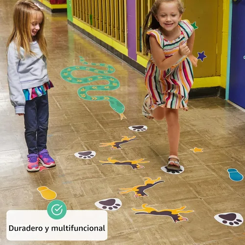 Vista 7 de Calcomanías sensoriales de camino para suelo y pared 126 calcomanías interactivas para niños Calcomanías sensoriales para caminar y pasillo
