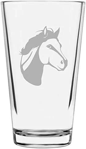 Vista 20 de Shetland Pony (cuerpo) - Vaso de pinta grabado con temática de caballo alternativo de 16 onzas