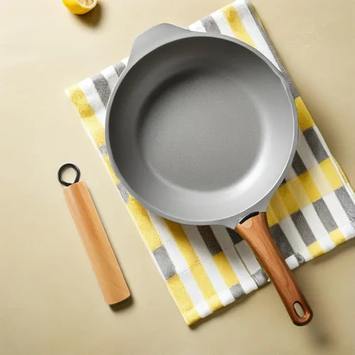 Vista 6 de Mikinona Wok Mango Wok Accesorios Mango Desmontable Utensilios de Cocina de Repuesto de Olla de Repuesto de Mango de Madera Universal Utensilios