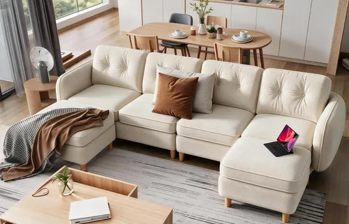 Vista 10 de Sofá cama convertible, sofá cama plegable de dos plazas, futón, sofá cama Negro