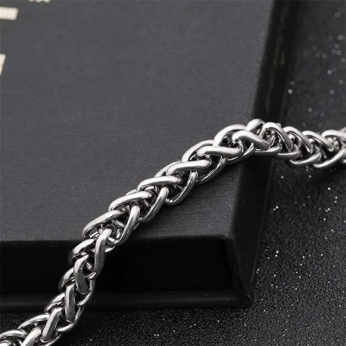 Vista 6 de Qepol Hamsa mano de Fátima pulsera de plata protección contra el mal de ojo tono plateado aleación encanto joyería Lucky Love colgante amistad