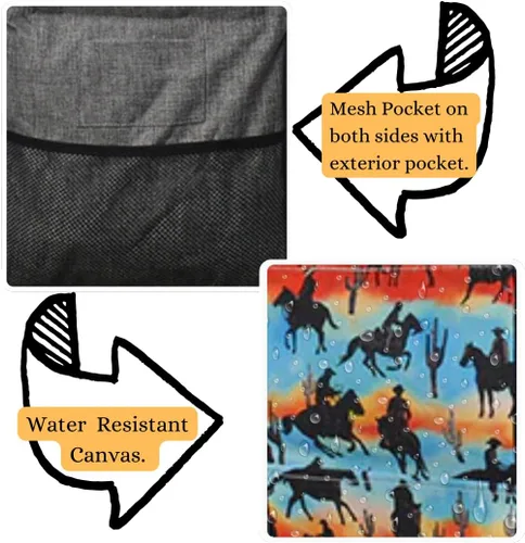 Vista 368 de NGIL Bolsa de comestibles reutilizable extra grande plegable de gran tamaño para comestibles, almacenamiento, picnic, playa, Estampado