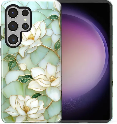 Vista 61 de Funda compatible con Samsung Galaxy S23, funda híbrida de protección rígida de 2 capas, a prueba de golpes, funda protectora resistente para Lata
