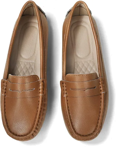 Vista 2 de Women's Loafers Genuine Leather Loafers for Women Classic Penny Loafers for Women Fashion Driving Moccasins Women