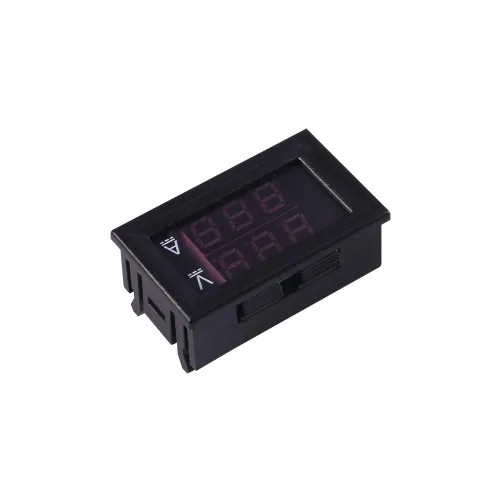 Vista 6 de ACEIRMC 10 amperímetros LED de 0.28 pulgadas, multímetro digital rojo y azul, probador de corriente de voltaje, detector de corriente continua