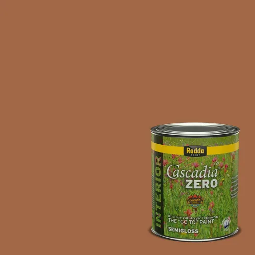 Vista 222 de Rodda Paint CASCADIA ZERO - Pintura plana e imprimación para interiores en uno, cuarto de galón, crema de ballet