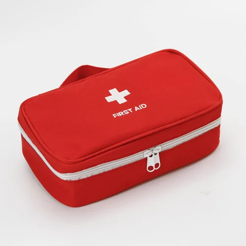 Vista 6 de TOPASION Bolsa vacía portátil para botiquín de primeros auxilios, bolsa de medicina de viaje, bolsa médica pequeña (2 piezas, azul)