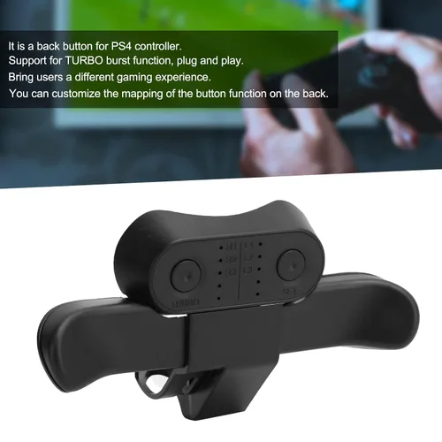 Vista 6 de Vbestlife Paddles for PS4 Controller, PS4 Controller Back Button Attachment, Support Turbo Burst Function, Custom Keys, Plug And Play, Suitable for