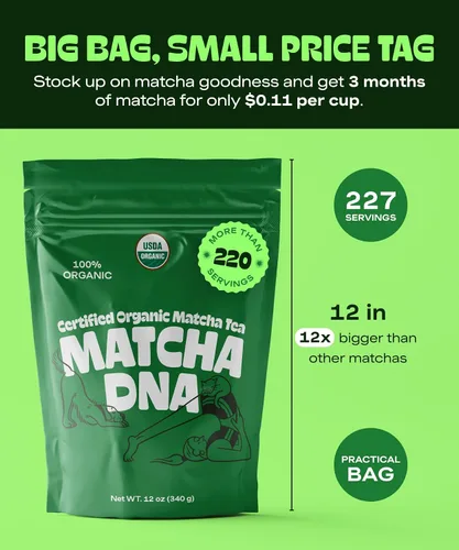 Vista 3 de Té Verde Matcha DNA, certificado orgánico