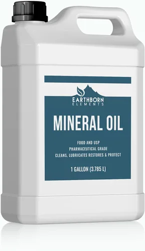 Vista 3 de Earthborn Elements Aceite mineral (1 cuarto de galón) de calidad alimentaria, puro y no diluido transparente