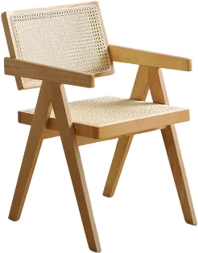 Vista 18 de Armless Side Chairs Single Leisure Chair Set, Upholstered Boucle Dining Chairs, Vanity Chair with Curved Backrest and Solid Wood Legs, for Kitchen