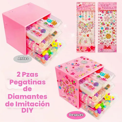 Vista 5 de ELEMIRSA Conjuntos de joyas para niñas pequeñas, accesorios de vestir, juego de juguete para niños pequeños