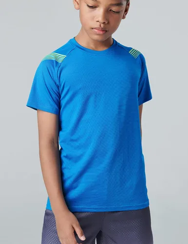 Vista 3 de Paquete de 5 camisetas deportivas para niños, camisetas de ajuste seco para niños, camisetas de manga corta, ropa deportiva a granel