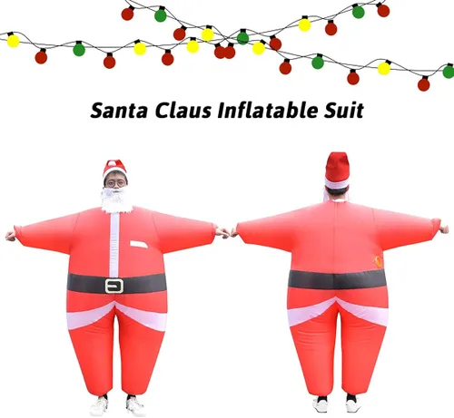 Vista 3 de Disfraz inflable inflable para adultos Navidad Halloween fiesta cosplay hombres y mujeres disfraz divertido de cuerpo completo