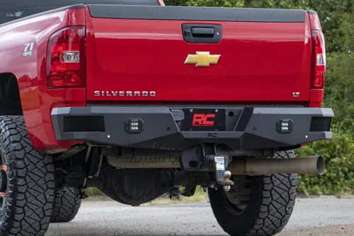 Vista 5 de Rough Country Parachoques trasero LED resistente para Chevy Silverado y GMC Sierra 2500HD/3500HD (2011-2019)