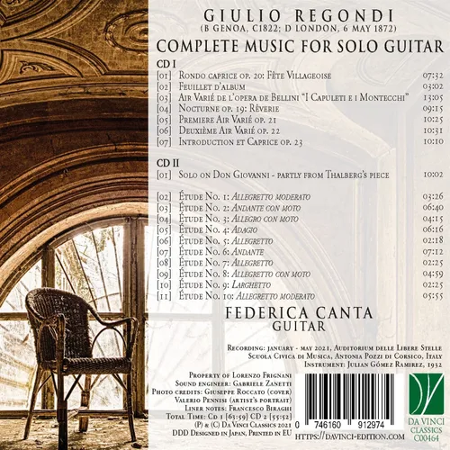 Vista 2 de Regondi Música completa para guitarra solista