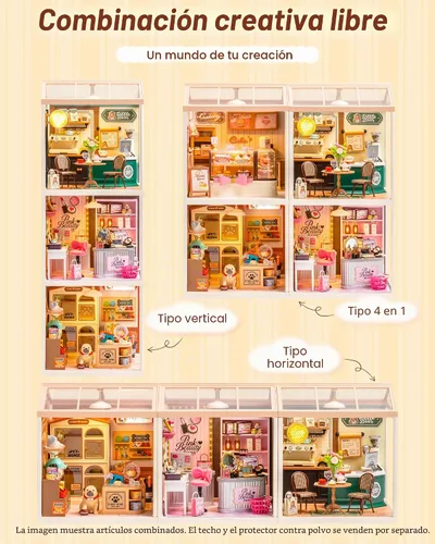 Vista 8 de Rolife Super Creator - Juego de bloques de construcción de casas pequeñas para muñecas pequeñas, kits de modelos de plástico para adolescentes de 14