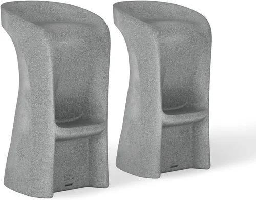 Vista 12 de Ledge Lounger Taburetes de bar para piscina, en agua, juego de 2, bajo el Nube
