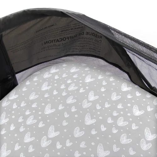 Vista 5 de Sábanas ajustadas de cuna, compatibles con Munchkin Brica Fold N' Go, 2 unidades, 100% algodón de punto jersey, transpirables y súper suaves, Gris