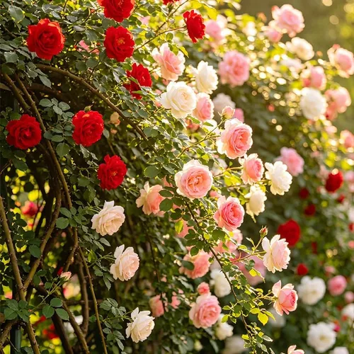 Vista 4 de Más de 120 semillas de rosas de colores para plantar, semillas de plantas tradicionales no transgénicas, atraen abejas y mariposas