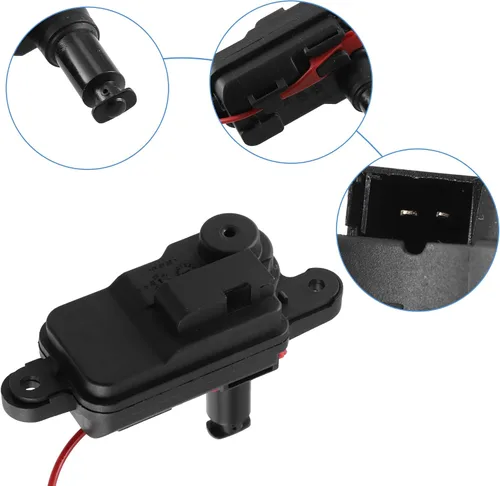 Vista 3 de ACROPIX Actuador de cerradura de puerta de llenado de combustible para Audi A3 A4 - Paquete de 1 negro