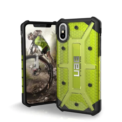 Vista 12 de URBAN ARMOR GEAR UAG - Funda protectora para iPhone Xs/X (pantalla de 5.8 pulgadas) de plasma [hielo], resistente a prueba de golpes, a prueba