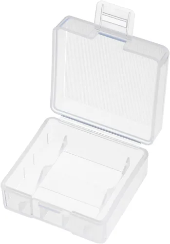Vista 9 de Jutagoss Caja organizadora de almacenamiento de batería AA 8 capacidad de almacenamiento de batería organizador para batería AA SBC-022 transparente