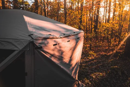 Vista 2 de Gazelle Tents™, Paquete de 3 paneles de viento para glorieta, paneles de viento portátiles para glorieta, paneles de privacidad, impermeables, arena