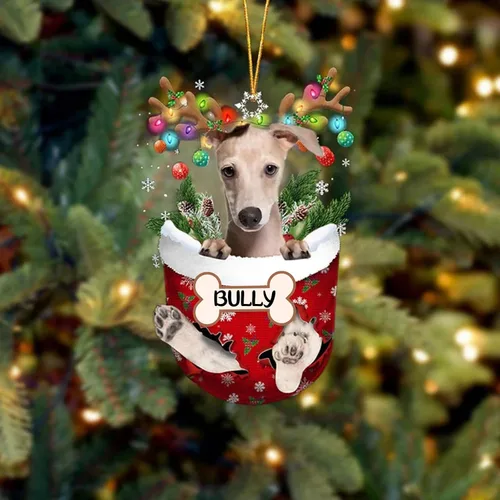 Vista 63 de IZI POD Affenpinscher Adorno de Navidad personalizado para perro, adorno de bolsillo de nieve para perro para árbol de Navidad, adorno acrílico
