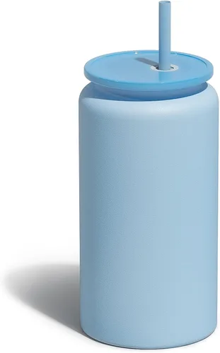 Vista 14 de Paquete de 6 vasos de 16 onzas, vaso aislado con popote, vaso de café