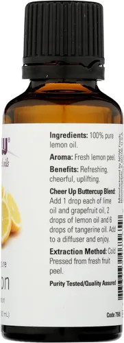 Vista 6 de Now Foods Aceites Esenciales Limón, 1 fl oz 1.0 fl oz (7565)
