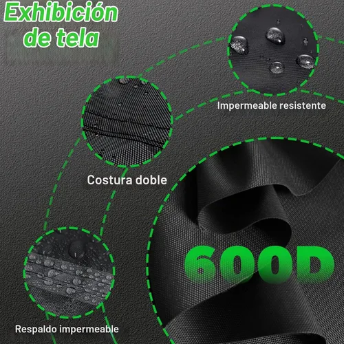 Vista 5 de Funda para perrera de 8.3 x 4.1 pies, tela Oxford resistente al agua 600D, cobertura completa, cubierta al aire libre, a prueba de lluvia, nieve