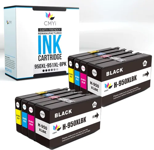 Vista 15 de 950XL - Cartucho de tinta de repuesto negro para HP Officejet Pro 251dw, 276dw MFP, 8100 - N811a, 8600, 8600 Plus, 8600 Premium, 8610, 8615, 8616