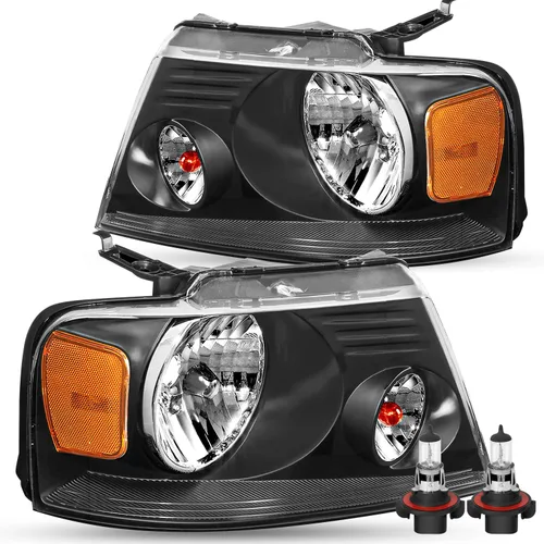 Vista 10 de SOCKIR - Conjunto de faros delanteros compatible con Ford F150 2004 a 2008