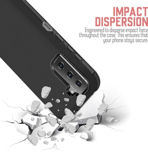 Vista 6 de Funda para Samsung S21 Plus/S30 Plus, funda resistente con soporte integrado y clip giratorio para cinturón para Galaxy S21 Plus 2021
