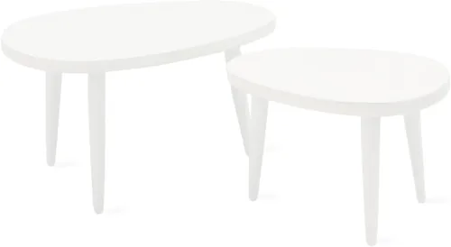 Vista 6 de Muebles en miniatura, 2 piezas, mesa de casa de muñecas, juego de mesa triangular de madera, escala 1/12, accesorios de modelo de casa pequeña