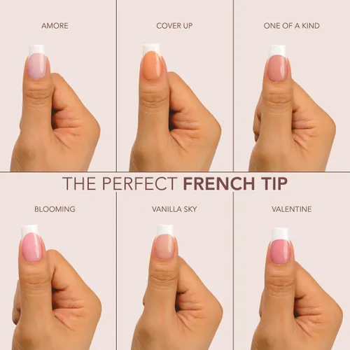 Vista 6 de Kiara Sky Uñas profesionales *NEW* Cover Gelly Tip Case Soft Gel extensiones de uñas (almendra mediana - Amore)